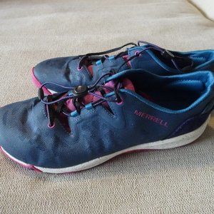 MERRELL Blue Wing Light‎ weight Slip-On Unifly Tennis Shoe Womens 9 M